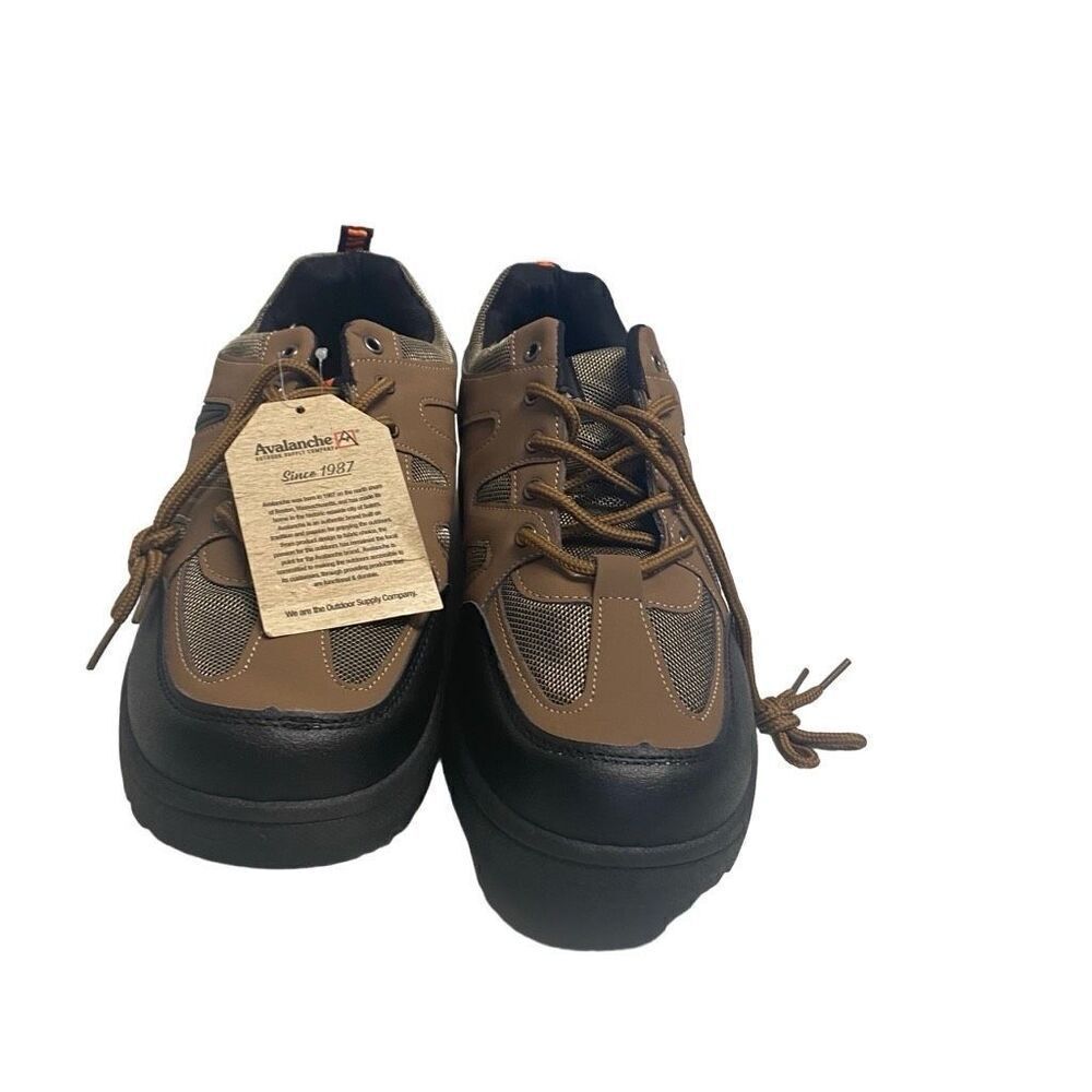 AVALANCHE Men’s Outdoor Hiking Shoes Lace Up‎ Brown Black Size 8.5 New No Box